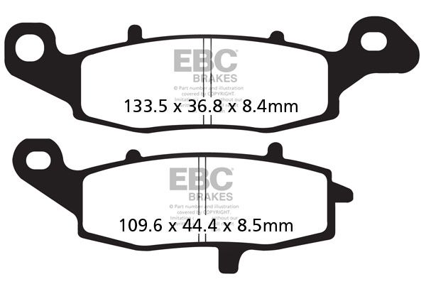 

Тормозные колодки EBC FA229HH для мотоциклов