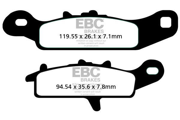 фото Тормозные колодки ebc fa342r для мотоциклов ebc brakes