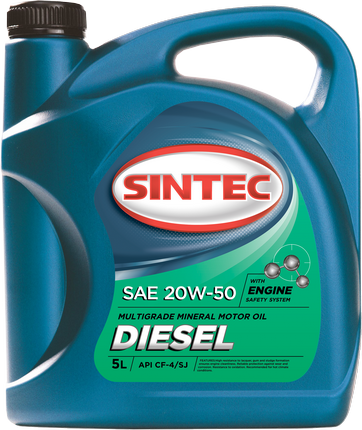 фото Моторное масло sintec diesel 20w50 5 л