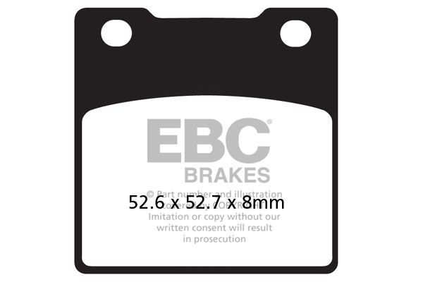 фото Тормозные колодки ebc fa161hh для мотоциклов ebc brakes