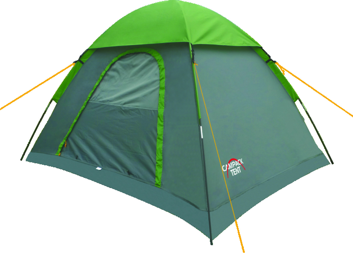 

Палатка Campack Tent Free Explorer, треккинговая, 2 места, серый/зеленый, Free Explorer