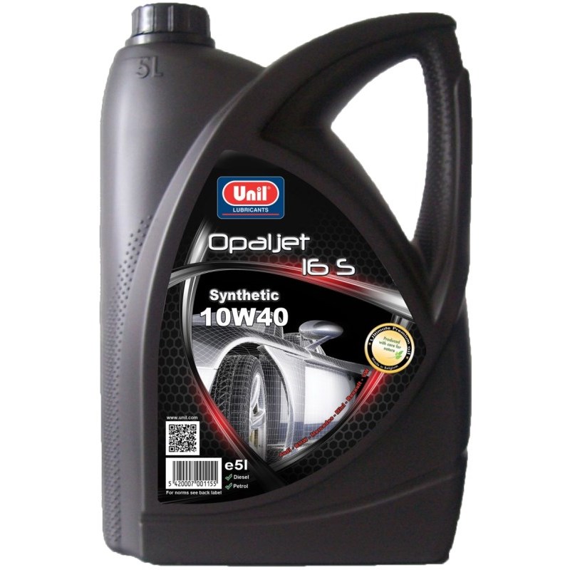 

Моторное масло Unil Opaljet 16S 10W40 5 л, Opaljet 16S