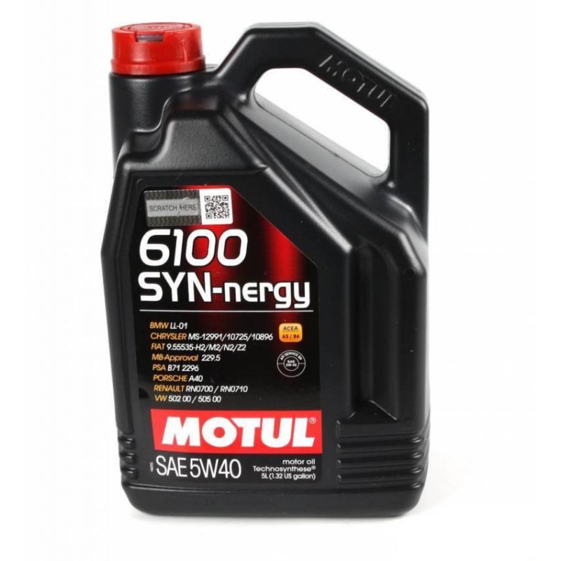 фото Моторное масло motul 6100 synergie 10w40 5 л