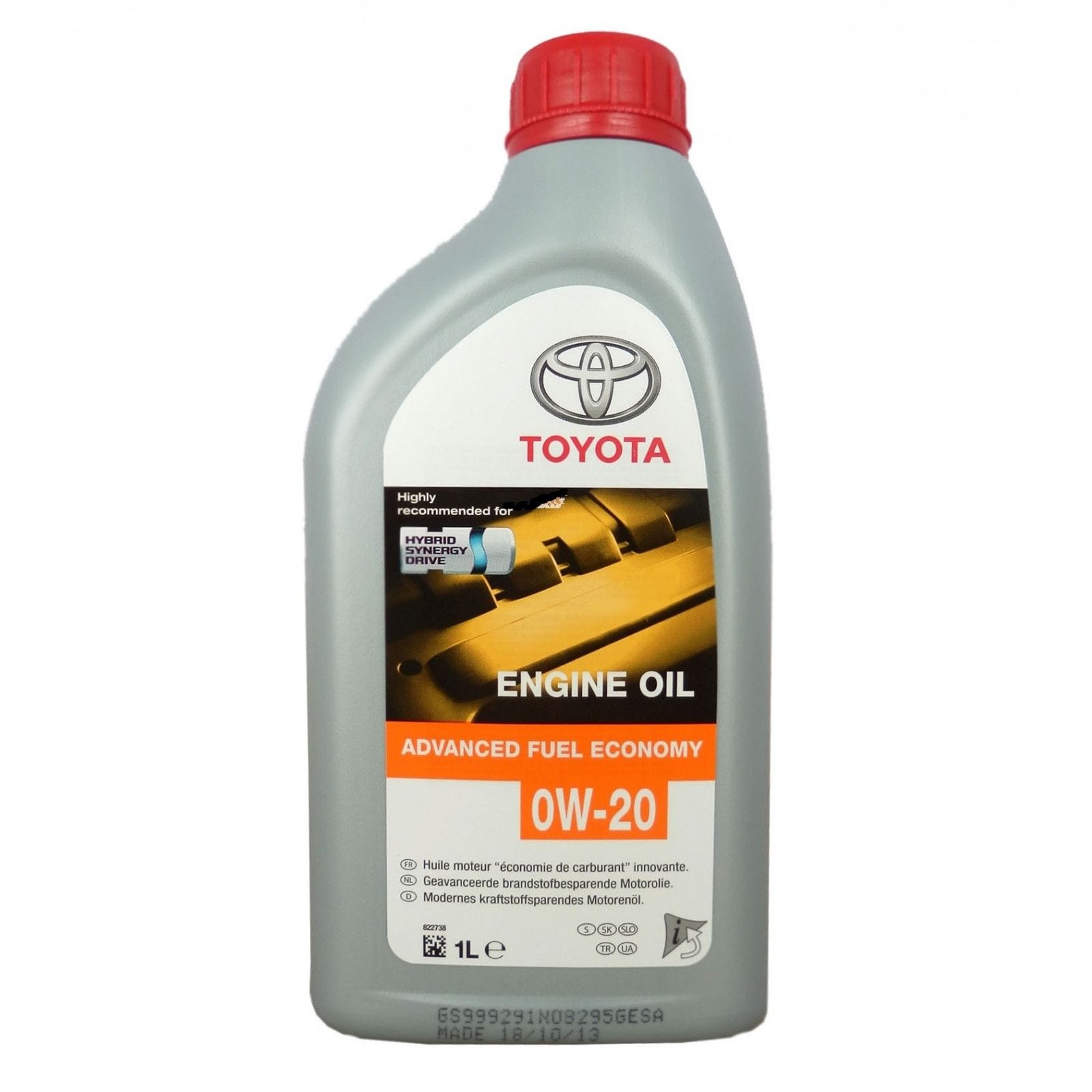 фото Toyota моторное масло синтетическое toyota motor oil 0w-20 1л 00279-0wqte