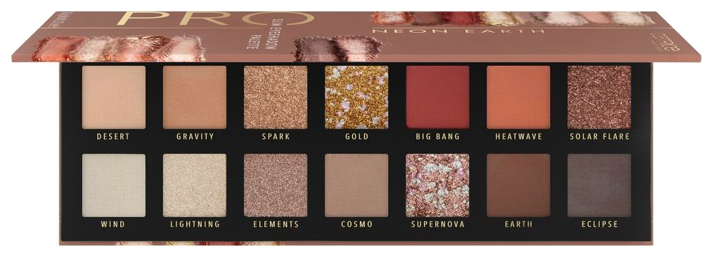 фото Палетка теней для век catrice pro slim eyeshadow palette neon earth