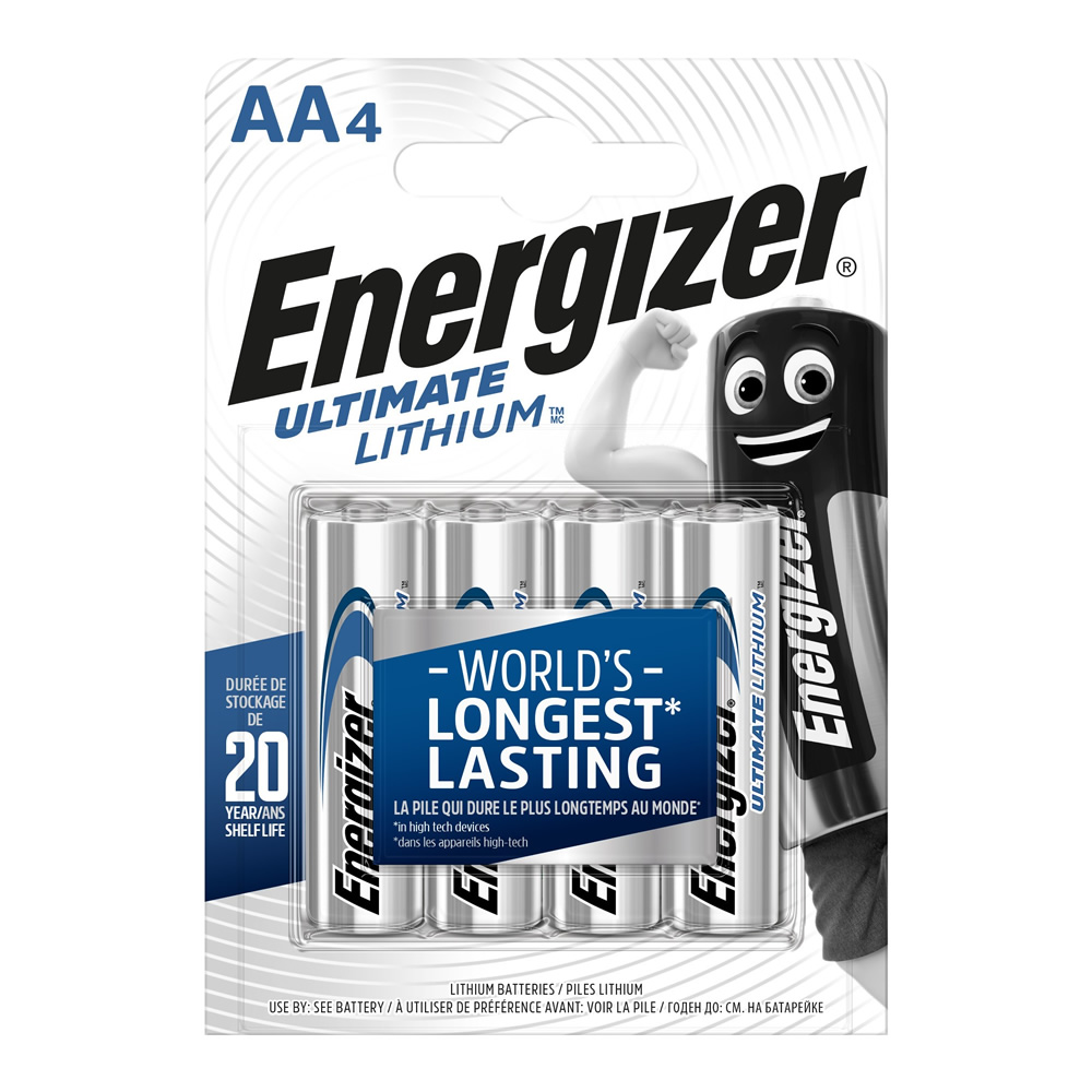 

Батарейки Energizer Ultimate Lithium AA (LR6) 4 шт, enerAAlithium4