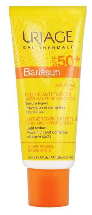 Эмульсия против пигментных пятен Uriage Bariesun SPF50+, 40 мл uriage барьесан эмульсия против пигментных пятен spf50 40 мл