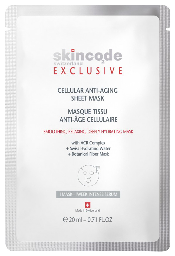 

Маска Skincode Exclusive Клеточная антивозрастная 20 мл (1 саше)