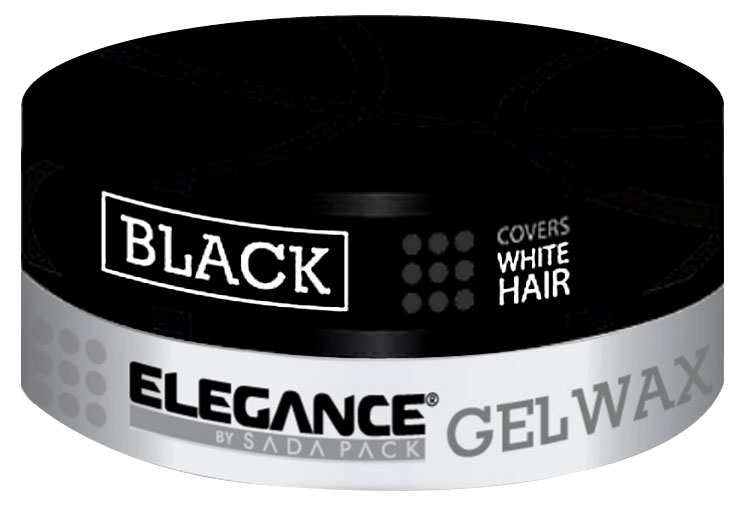 

Гель Воск Elegance Black Gel Wax для камуфляжа седины на темных волосах, 140 мл