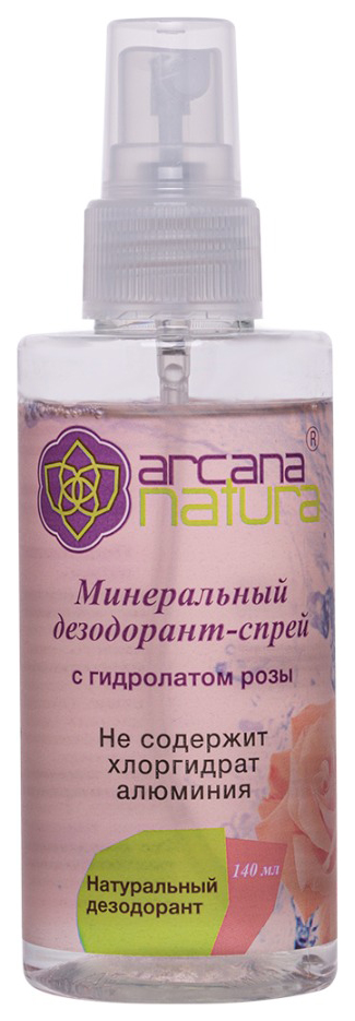 Дезодорант Arcana Natura С гидролатом розы 140 мл