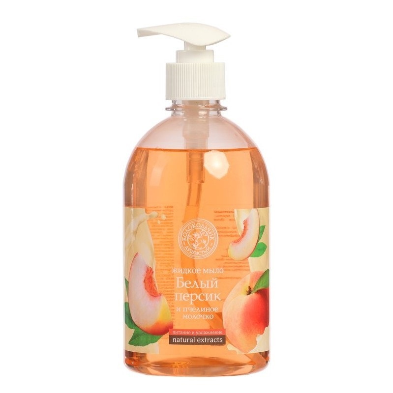 

Жидкое мыло КОЛОКОЛЬЧИК natural extracts «Белый Персик и Пчелиное Молочко» 500 мл