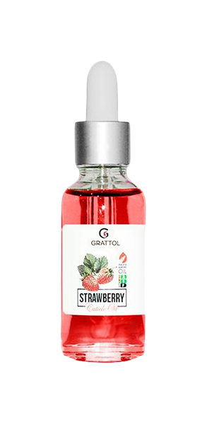 фото Масло для ногтей grattol сuticle оil strawberry 15 мл