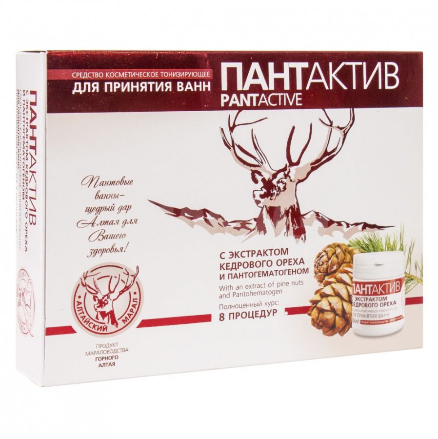 

Ванны Пант Актив с кедровым экстрактом, 8 ванн