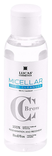 фото Мицеллярная вода lucas' cosmetics micellar brow cleanser 100 мл