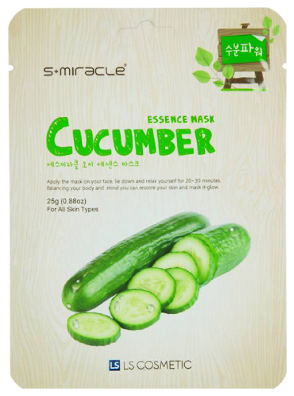 

Маска для лица S+miracle Cucumber Essence 25 г