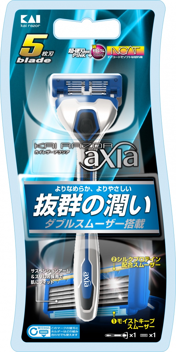 Купить Мужской бритвенный станок Kai Axia 5 лезвий 1 сменное лезвие