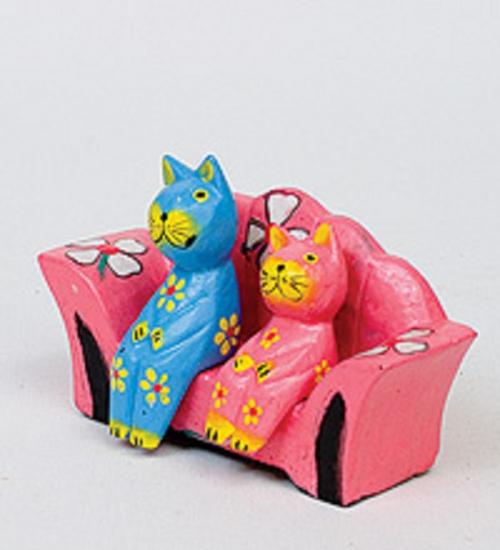 фото Статуэтка decor and gift, mini кошки на диване, 13 см