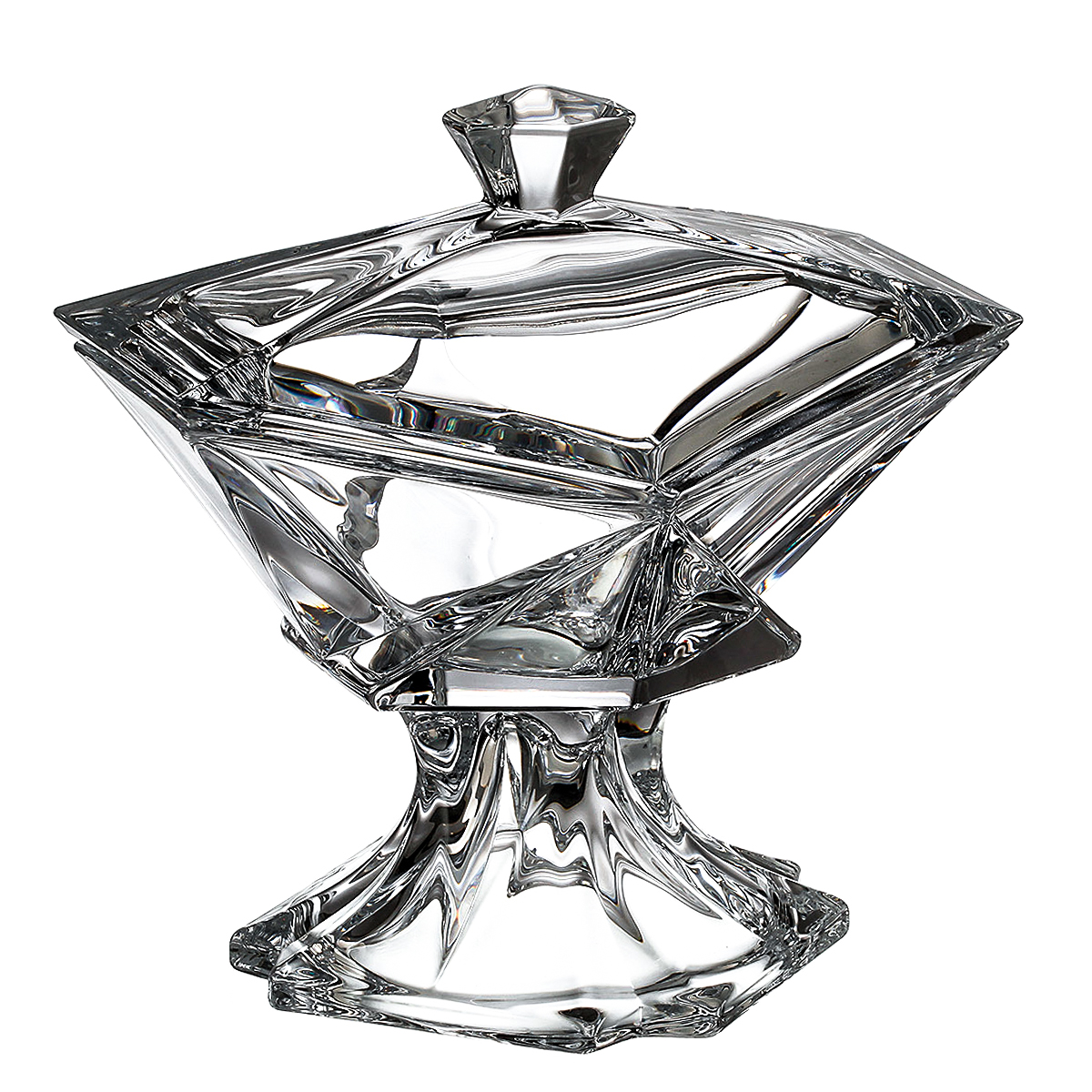 

Конфетница с крышкой Crystalite Bohemia Origami 23 см