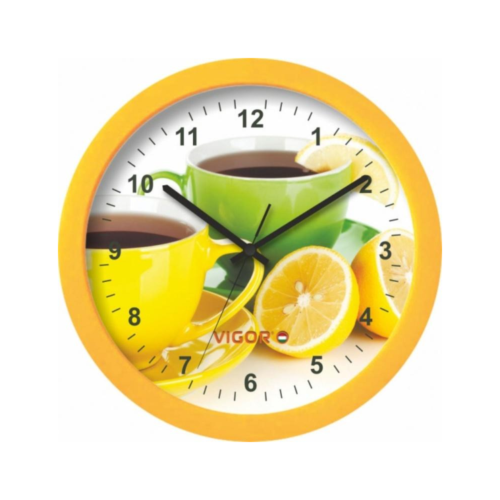 фото Часы настенные vigor д-29 лимонный чай