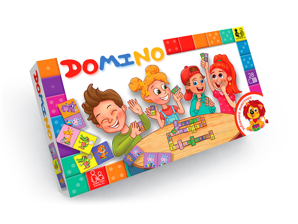 фото Игра настольная danko toys домино детское dt g-dmn-03