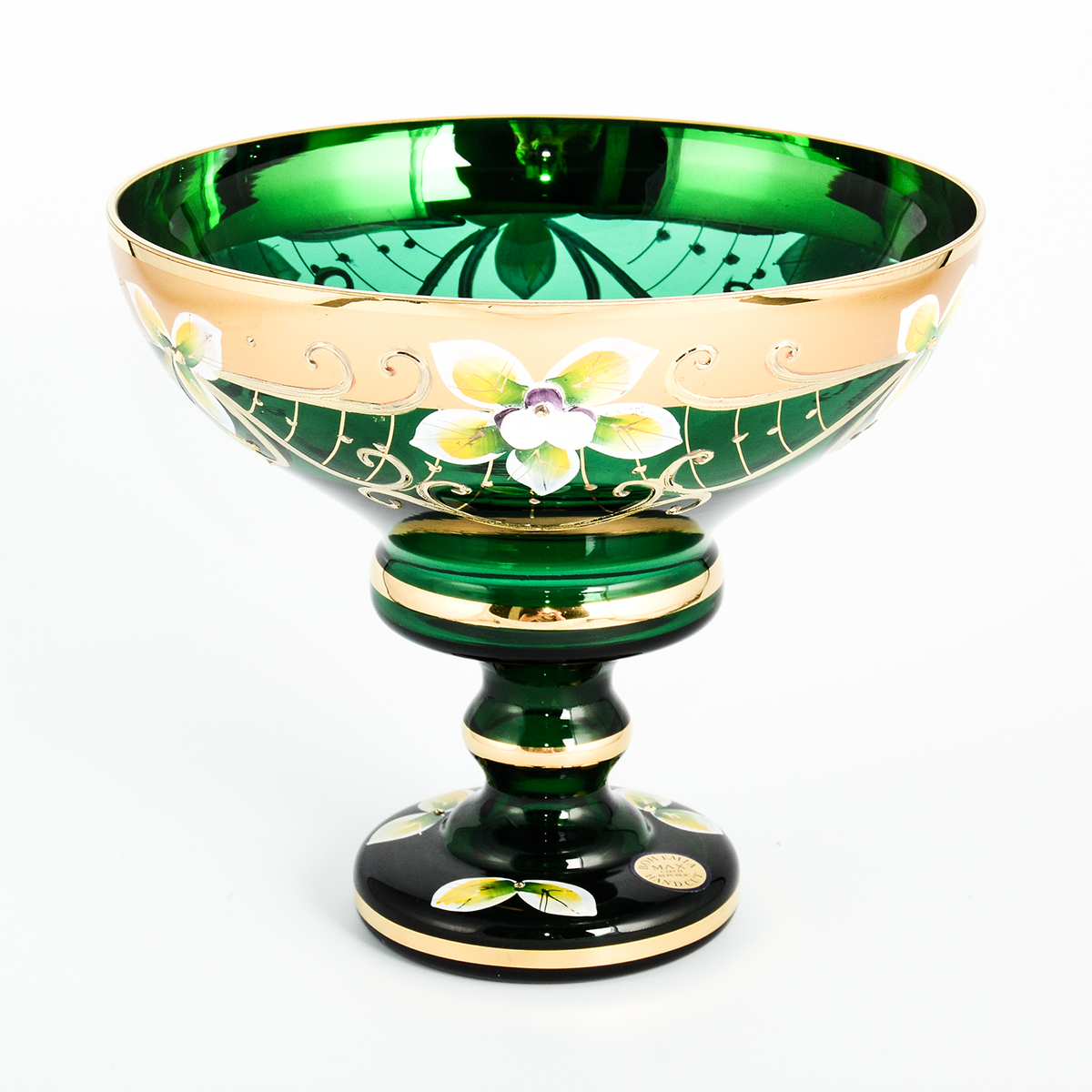 

Конфетница Зеленая Bohemia Star Crystal 13 см