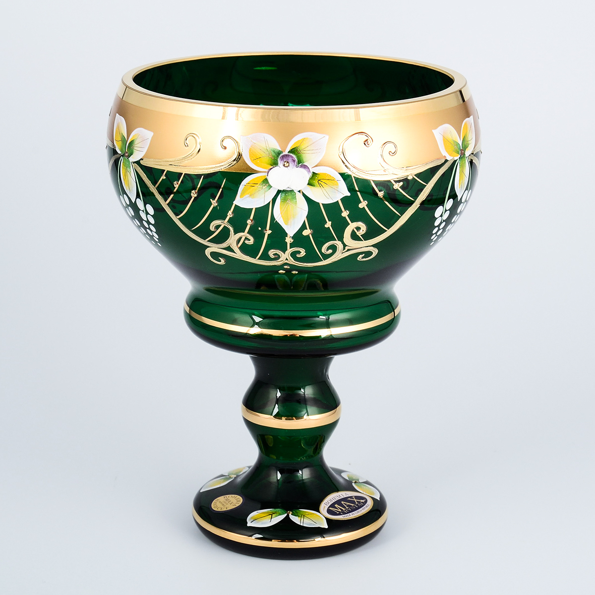 

Конфетница зеленая Bohemia Star Crystal 16 см