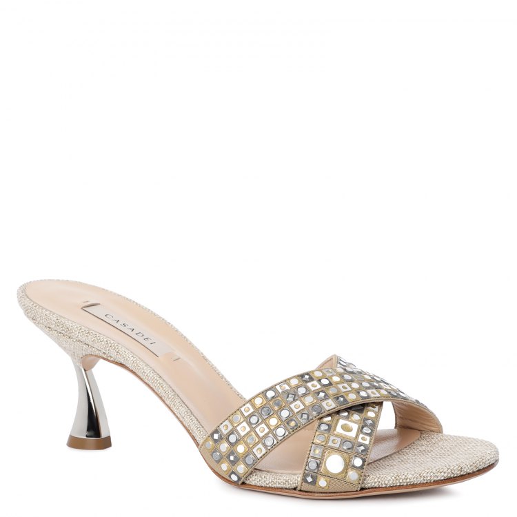 

Сабо женские Casadei 1M676P060 бежевые 37 EU, 1M676P060
