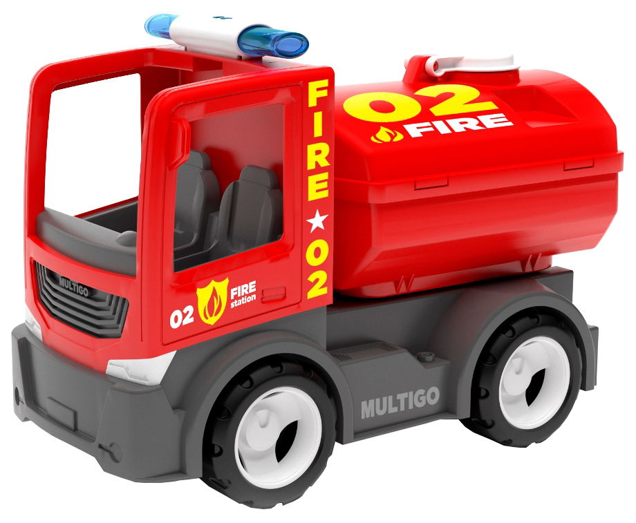 

Пожарная игрушечная машинка с цистерной EFKO 27082EF-CH, Красный;серый