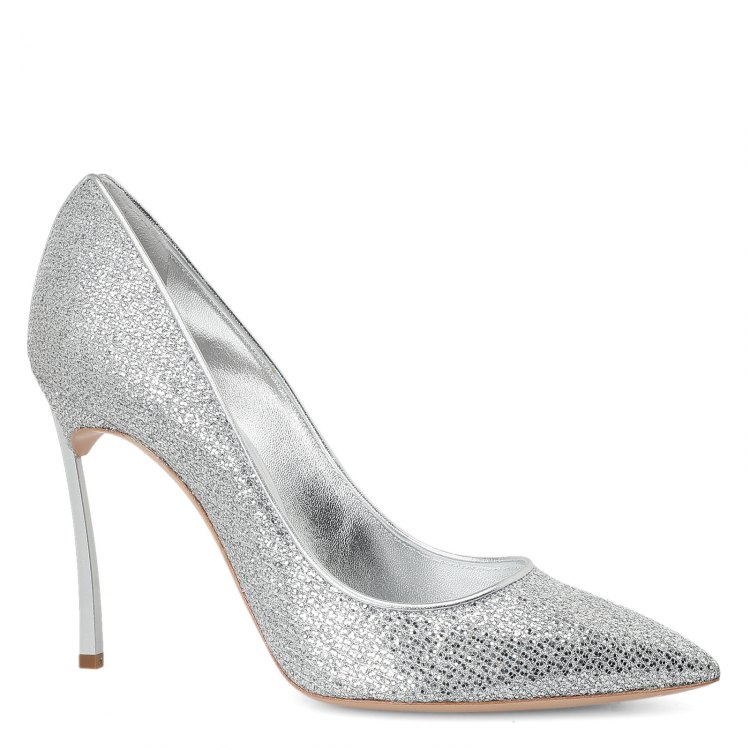 

Туфли женские Casadei 1F101D100 серебряные 39 EU, 1F101D100