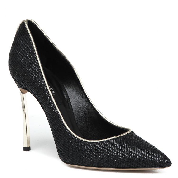 

Туфли женские Casadei 1F101D100 черные 37 EU, 1F101D100