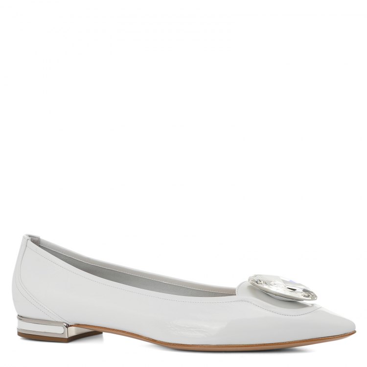 

Балетки женские Casadei 1A141M010 белые 39 EU, 1A141M010