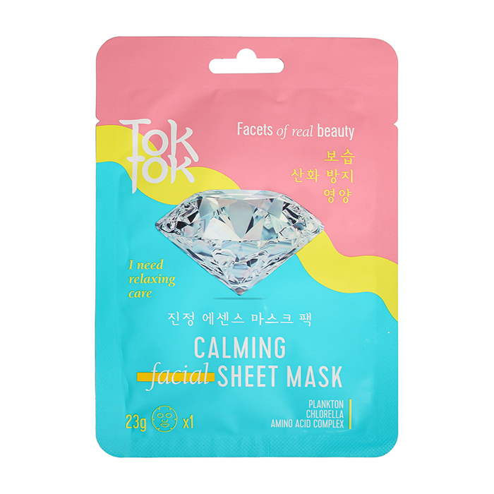 фото Тканевая маска toktok calming facial sheet mask