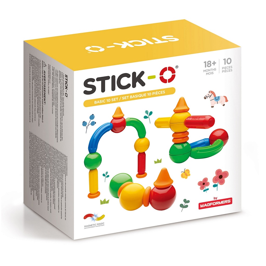 фото Конструктор магнитный stick-o 901001 basic 10 set