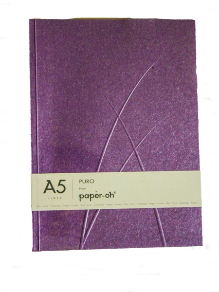 

Записная книжка PaperOh Puro Plum A5 лин. 148*210 мм, 112 стр., Midi
