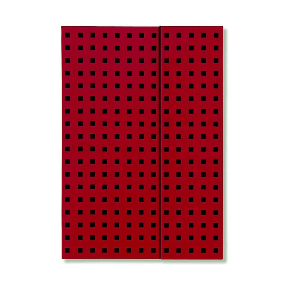 

Записная книжка PaperOh Quadro B6 Красный на Черном, Mini