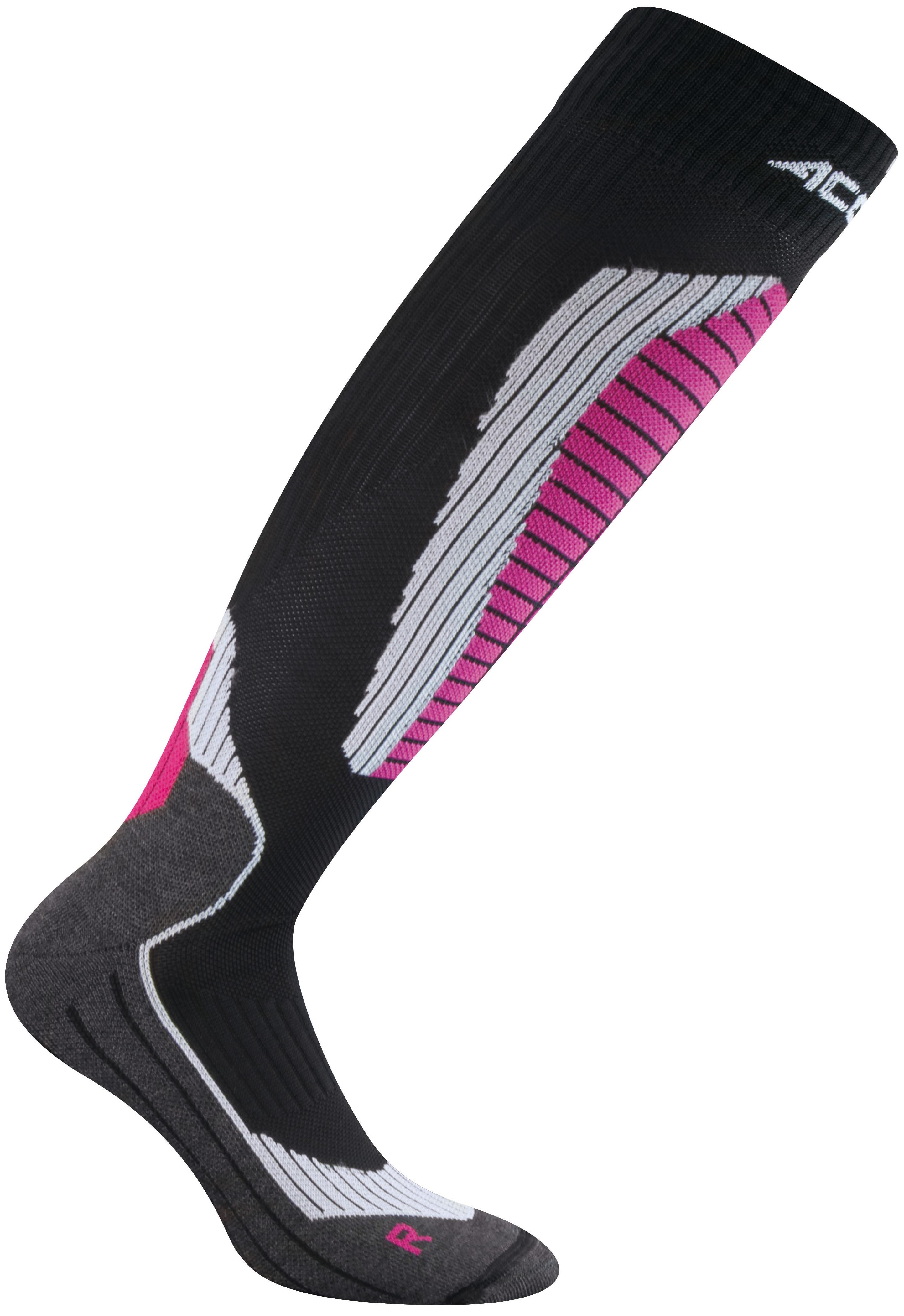 фото Гольфы accapi ski ergonomic, black/pink, 37-39 eu