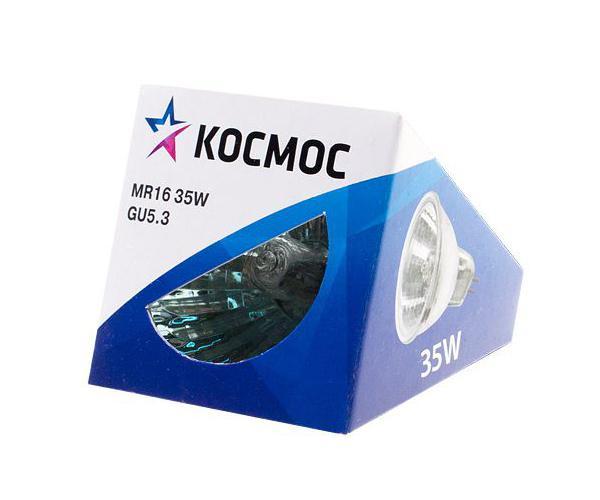 

Лампа галогенная GU5.3 КОСМОС MR16 35Вт