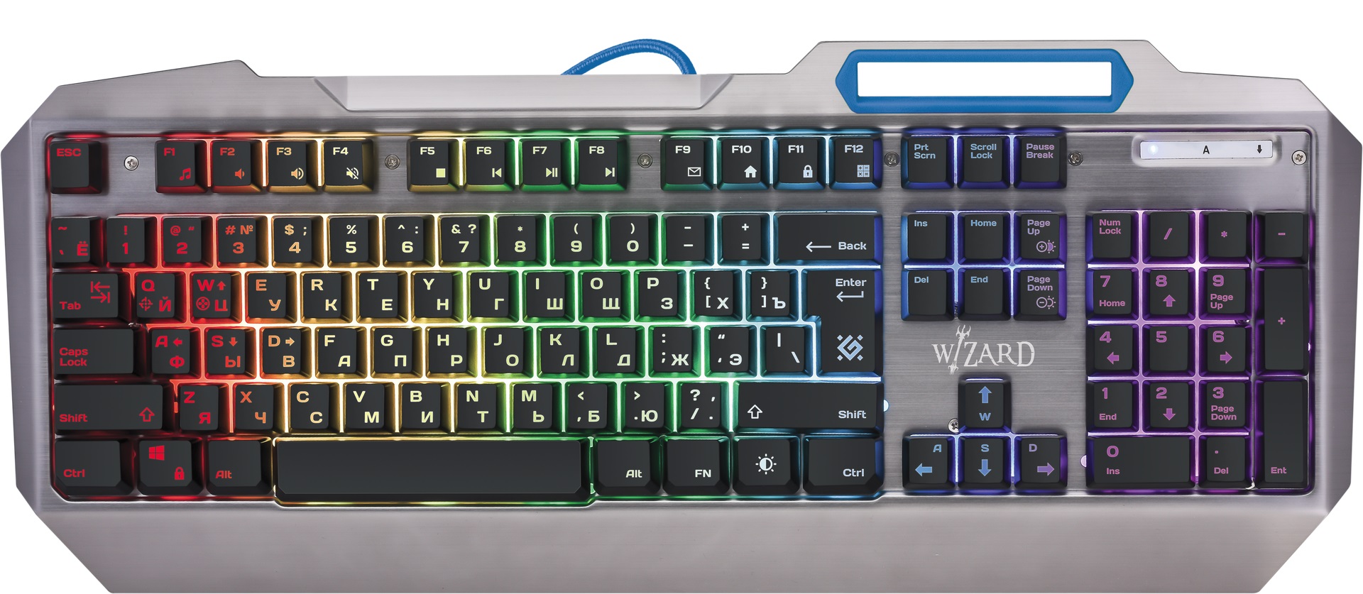 

Игровая клавиатура Defender Wizard GK-230DL Grey (45230), Wizard GK-230DL