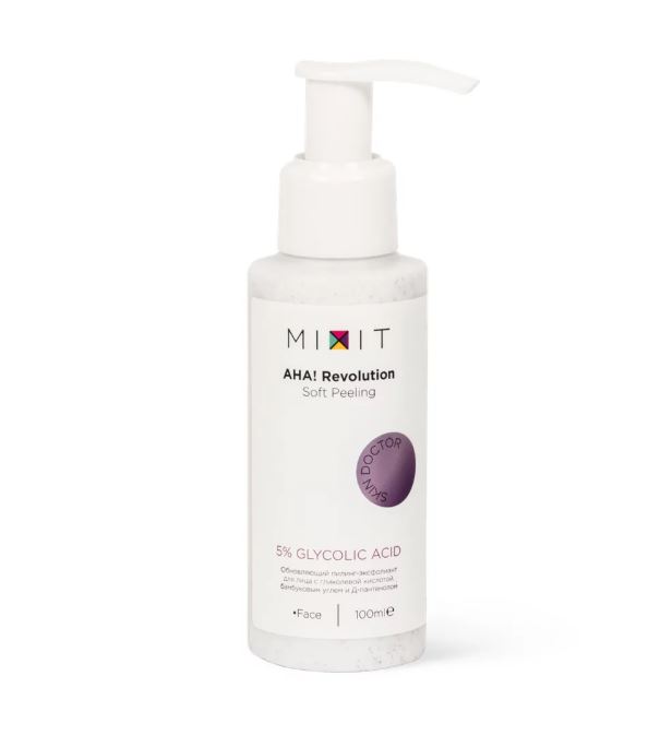 фото Пилинг-эксфолиант для лица mixit aha! revolution soft peeling glycolic 5% 100 мл