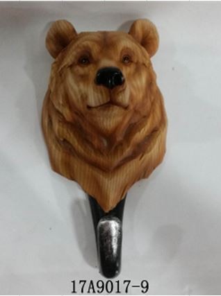 фото Настенный крючок-вешалка медведь, 12x11x23 см, арт. 119515 подарки и сувениры
