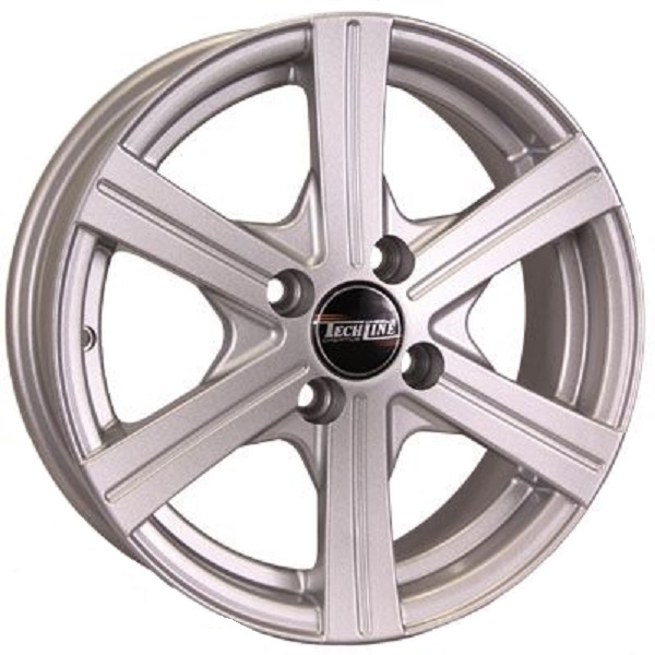 

Колесный диск Tech Line R14 5.5j 4x98/58.6 ET35 414 S T414-5514-586-4x98-35s T, Серебристый