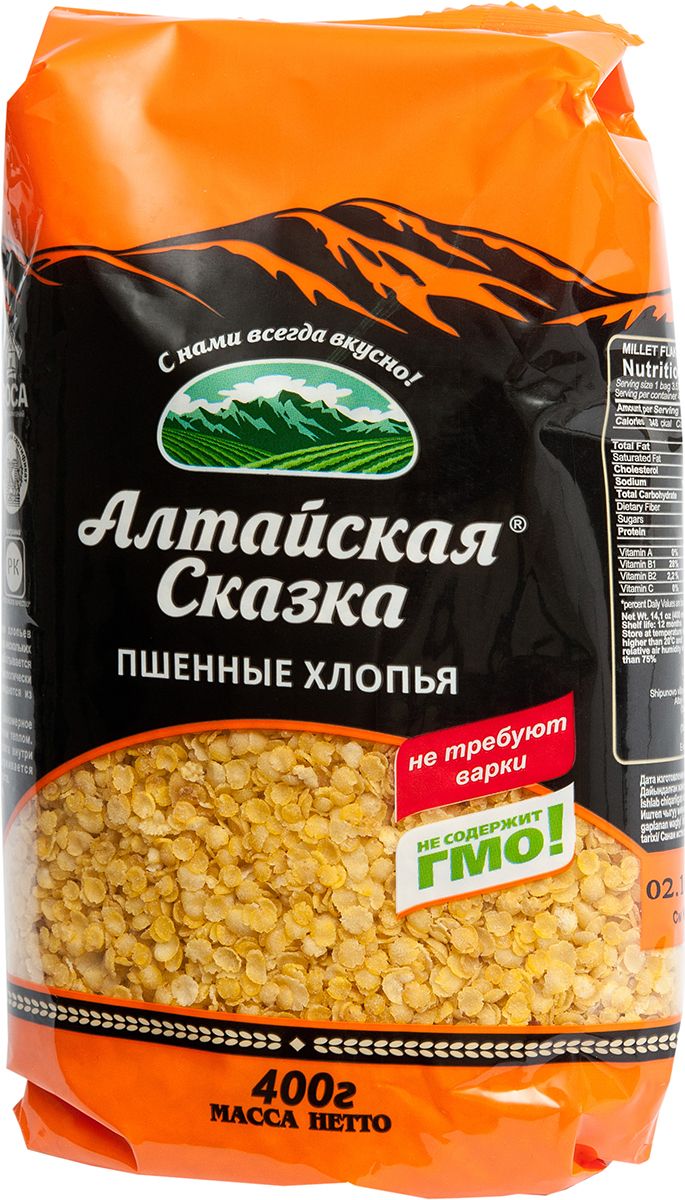 

Хлопья Алтайская сказка пшенные 400 г