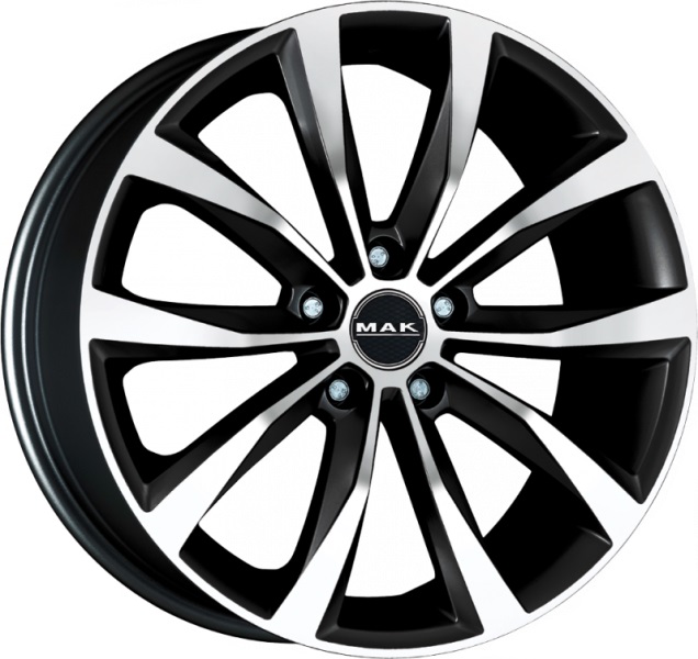 фото Колесный диск mak wolf 7,5/r17 5*112 et47 d57,1 black mirror [f7570wfbm47vw3x]