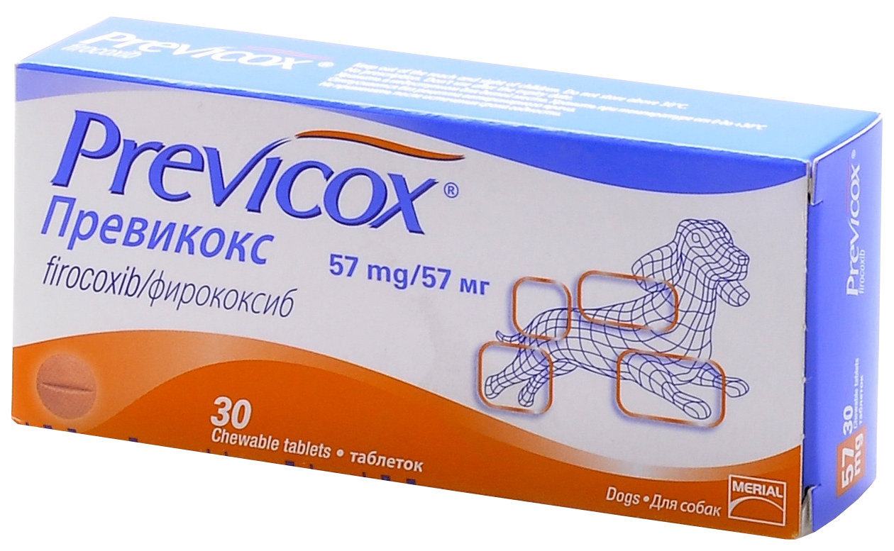 

Превикокс таблетки 57 мг блистер , 30 шт, Previcox S
