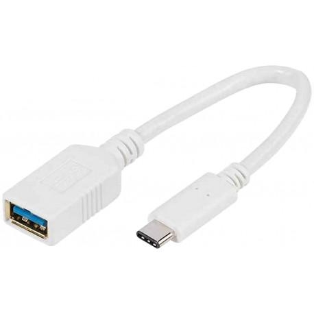 фото Адаптер vivanco type-c /usb3.0 0,1м white (45284)