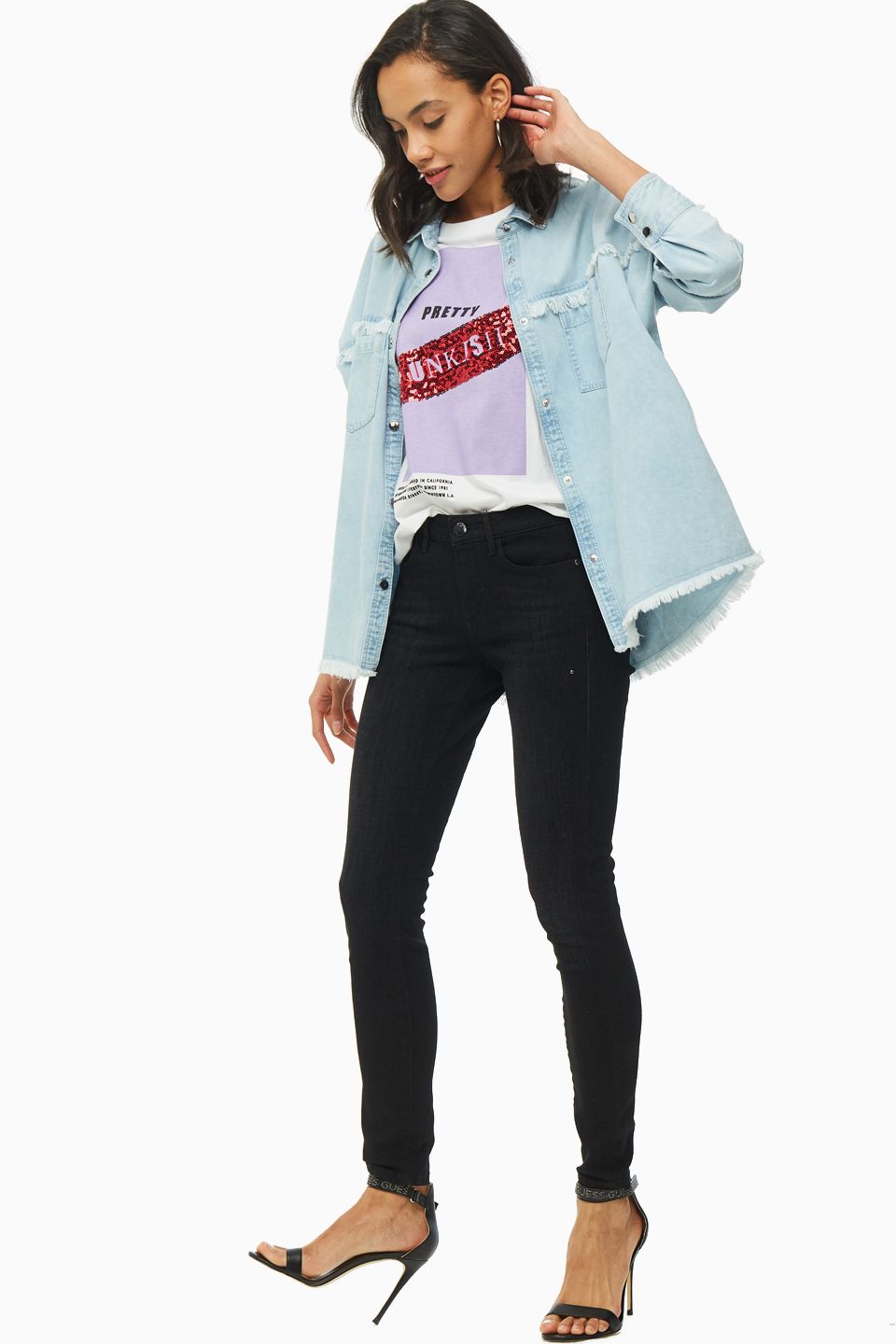 

Джинсы женские Guess W01A03-D2ZK1-BBRV черные 24/30 US, Черный, W01A03-D2ZK1-BBRV