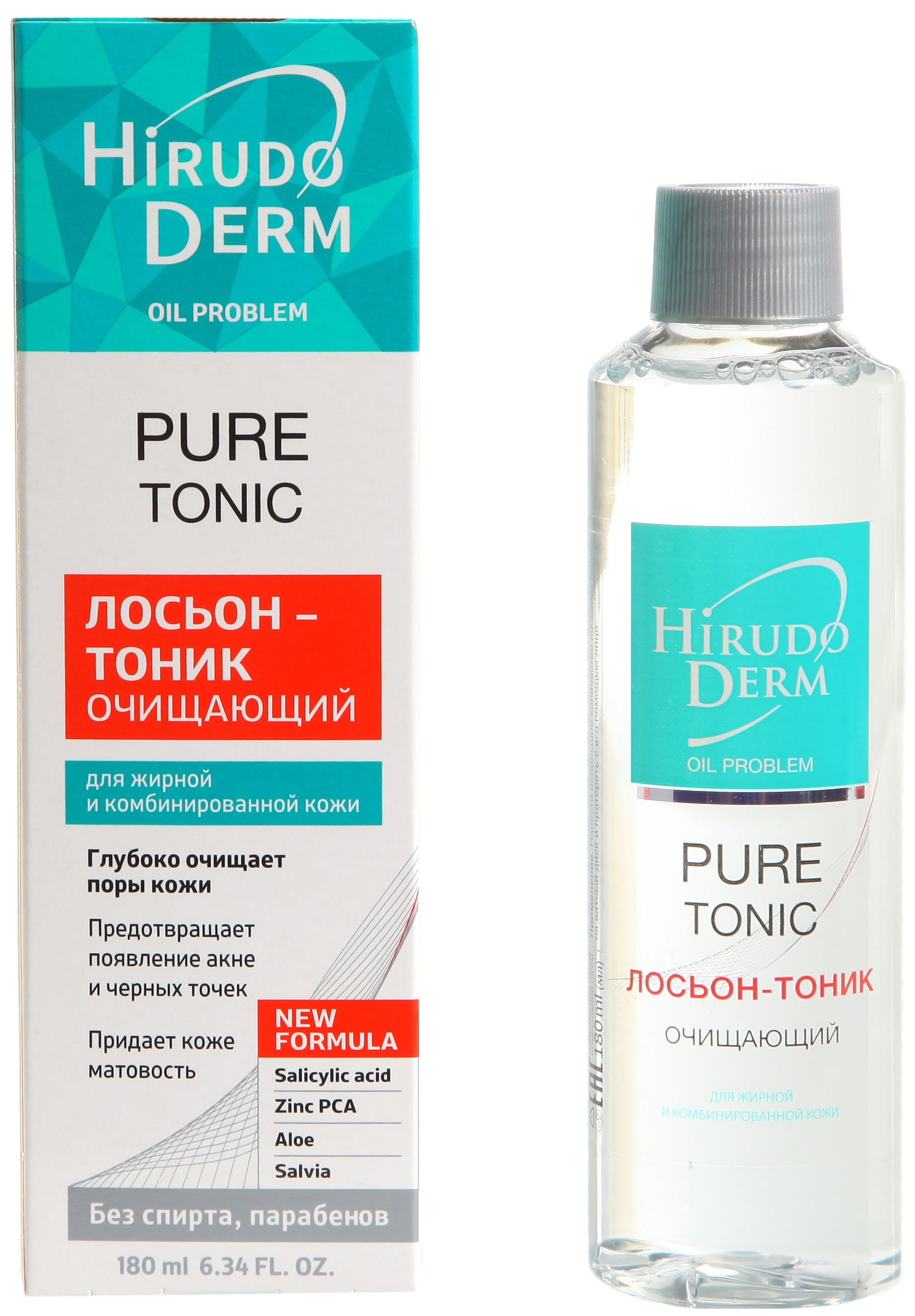 фото Тоник для лица hirudo derm pure tonic 180 мл