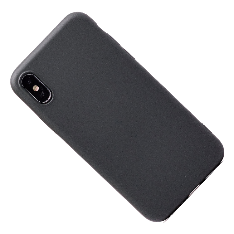 фото Чехол для apple iphone x, iphone xs силиконовый soft touch 2 <темно-серый> promise mobile
