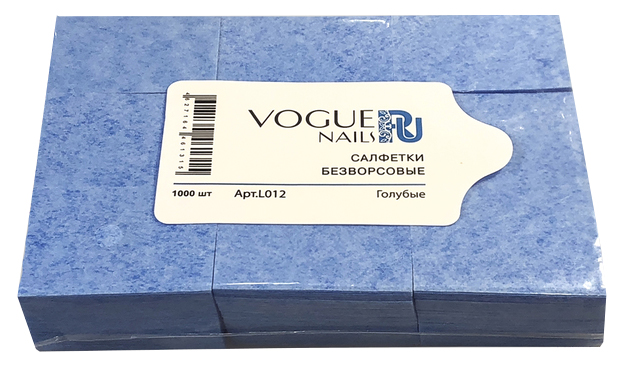 Купить Безворсовые салфетки Vogue Nails Голубые 1000 шт