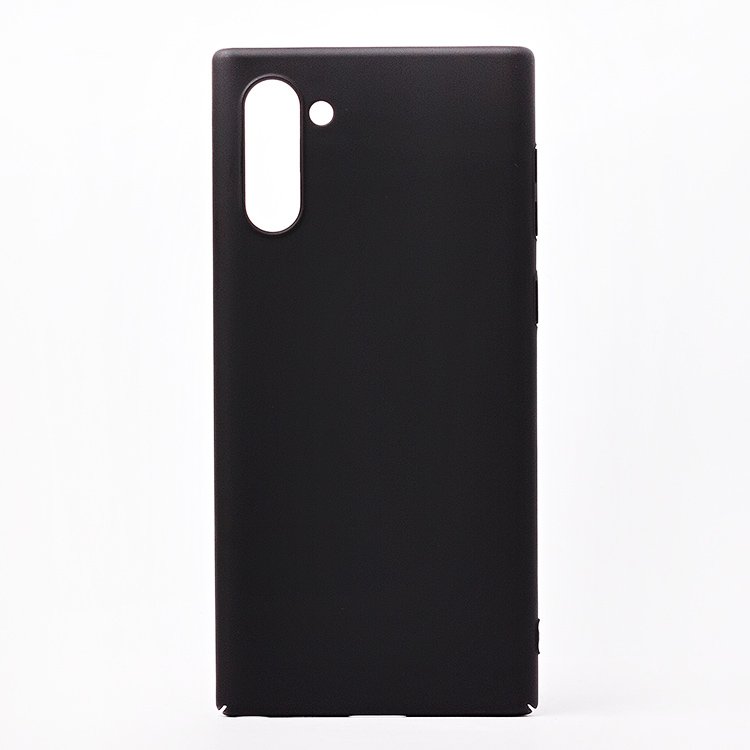 фото Чехол для samsung sm-n970f (galaxy note 10) задняя крышка пластик soft touch <черный> promise mobile